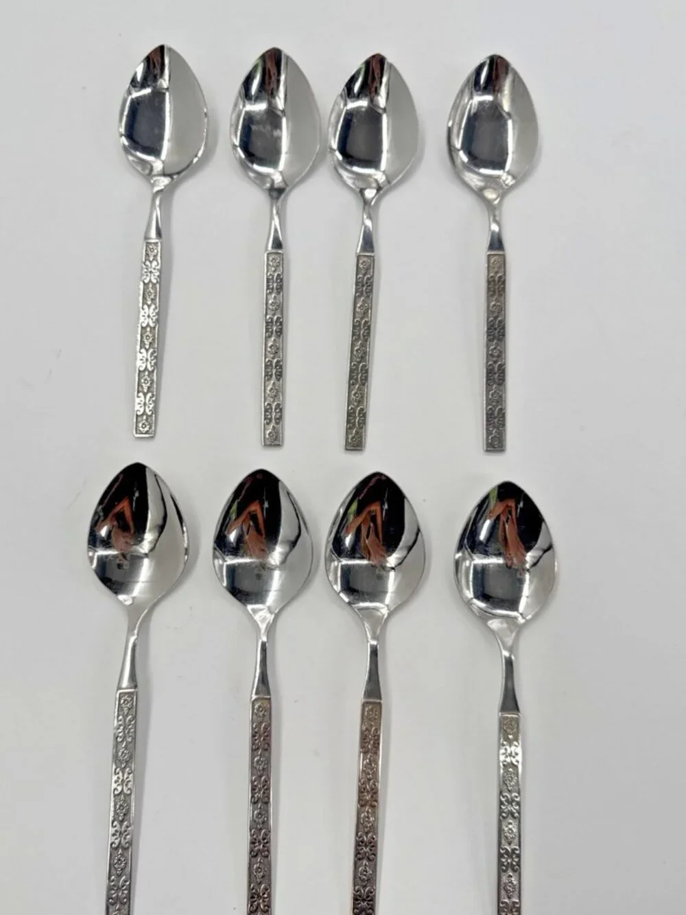Oneida Distinction Deluxe CAPRI Tablespoons Set of 8 Stainless Steel Floral HH